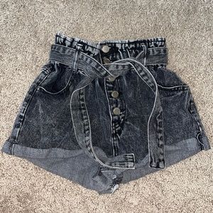 Forever 21 High-Waisted Distressed Jean Shorts